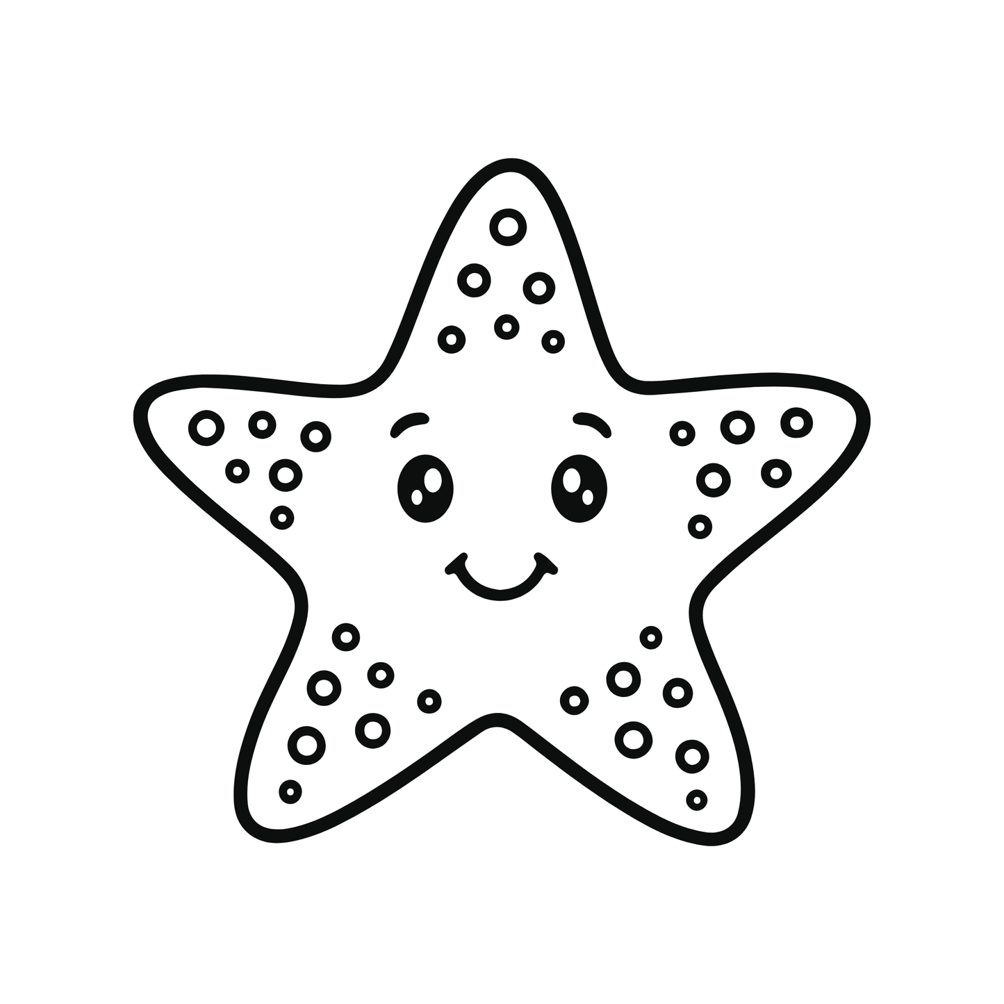 Cute sea animals - PagesOfColoring