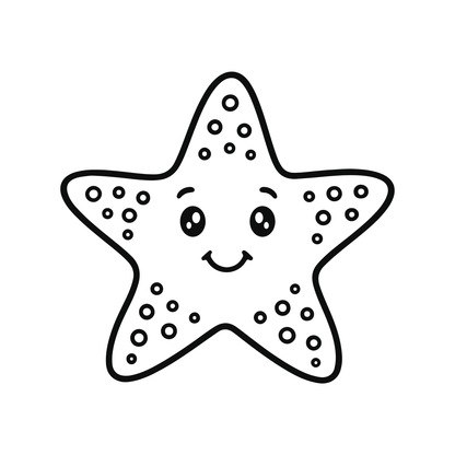 Cute sea animals - PagesOfColoring