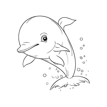 Cute sea animals - PagesOfColoring
